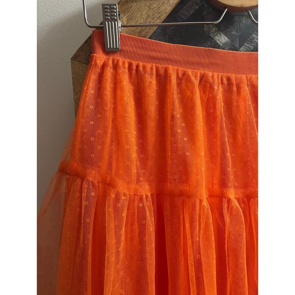 Anthropologie Evelyn Tulle Tiered Midi Maxi Skirt - Picture 4 of 8